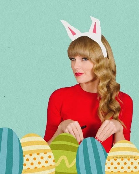 Happy Easter Taylor Swift Easter, Taylor Swift Happy, Woman In Yellow Dress, Easter Songs, Happy Easter Everyone, Easter Pictures, Im Falling In Love, All About Taylor Swift, Easter Photos