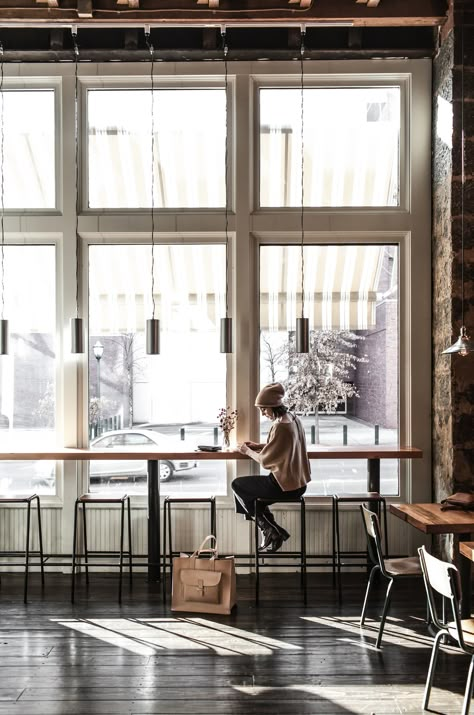 winter worn | local cafe Display Visual Merchandising, Local Milk, Vintage Buffet, Design Café, Interior Vintage, Coffee Shops Interior, Simple Furniture, Shop Window Design, Coffee Shop Design