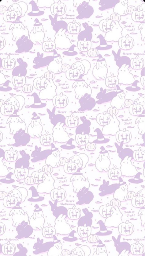 Halloween Bunny Wallpaper, Holiday Wallpapers, Apple Wallpapers, Rabbit Wallpaper, 2024 Art, Purple Bunny, Moon Wallpaper, Witchy Wallpaper