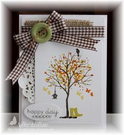 colourQ: colourQ challenge #126... Sheltering Tree Stamp Set, Nature Card, Tree Stamp, Tree Cards, Thanksgiving Cards, Fall Cards, Crafting Ideas, Big Shot, Card Inspiration