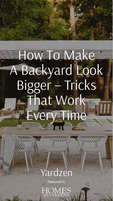 How to make a backyard look bigger – 8 space-enhancing tricks that work every time Narrow Backyard Ideas, Steep Backyard, Small Yard Design, Garden Concept, Home Garden Ideas, Small Yard Landscaping, Backyard Gardens, Backyard Layout, Family Backyard