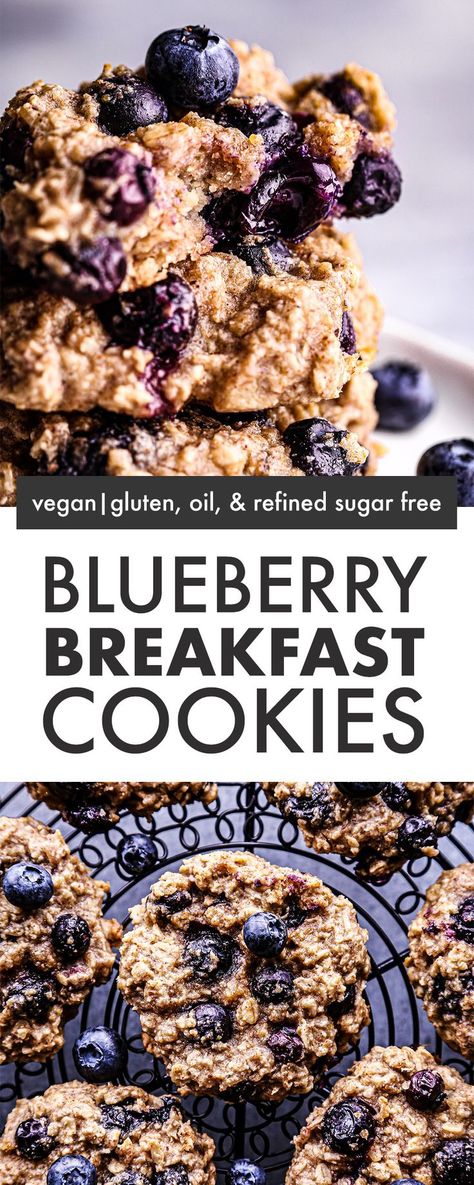 Baker Nails, Blueberry Breakfast Cookies, Beaming Baker, Almond Breakfast, Banana Breakfast Cookie, Almonds Recipe, Breakfast Cookie Recipe, Recipe Banana, Cookies Healthy