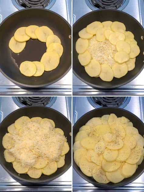 Building the Pommes Anna Potatoes Anna Recipe, Potato Anna, Potatoes Anna, Recipes Side Dishes, Pommes Anna, Fall Recipes Healthy, Potato Recipes Side Dishes, Potato Side Dishes, French Cooking