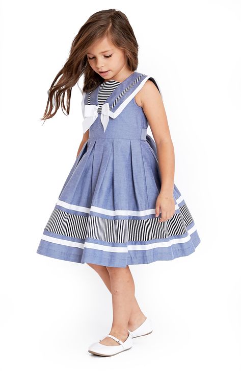 [Sponsored] 28 Must Have Baby Girl Dress Advice To Find Out #babygirldress Kids Dress Clothes, 1950s Clothing, Kid Dress, Dress For Kids, 1950s Outfits, Kids Dress Wear, Nautical Dress, Kid Clothes, Kids Frocks