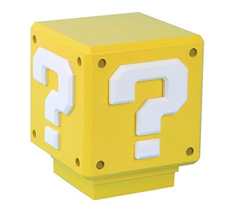 Super Mario Mini Question Block Light With Theme Sound | ... https://www.amazon.co.uk/dp/B06XGFVH37/ref=cm_sw_r_pi_dp_U_x_E0hTCbDQ0C7FK Mario Dinner, Bedroom Decor Lights, Creative Lamps, Mario Games, Kids Fans, Super Mario Brothers, Classic Video Games, Mario Bros., Mario Brothers