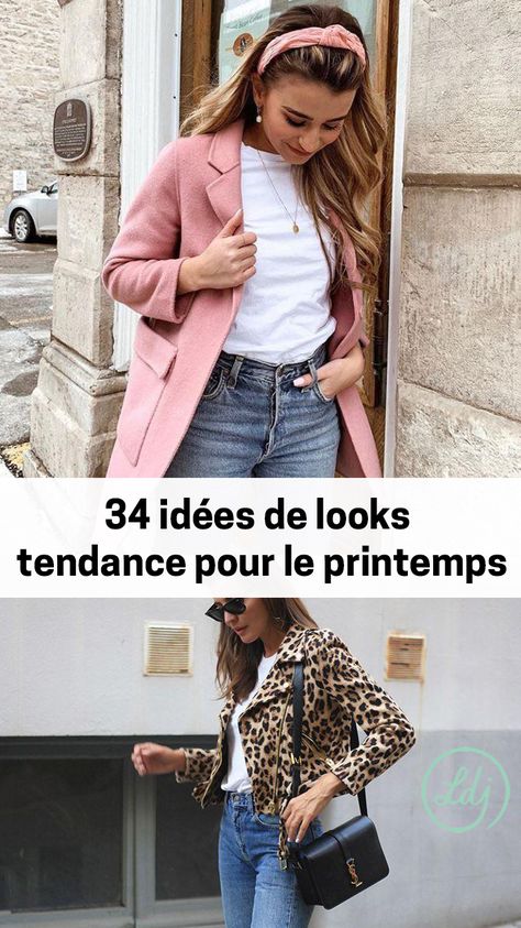 34 Spring Outfits Ideas - 34 idées de looks tendance pour le printemps | Look du jour Idee Outfit Printemps, Outfit Ideas Printemps, Outfits Printemps, Outfit Printemps, Spring Outfits Ideas, Outfit Ideas For Winter, Outfit Ideas Autumn, Causal Chic, Outfit Ideas For Summer