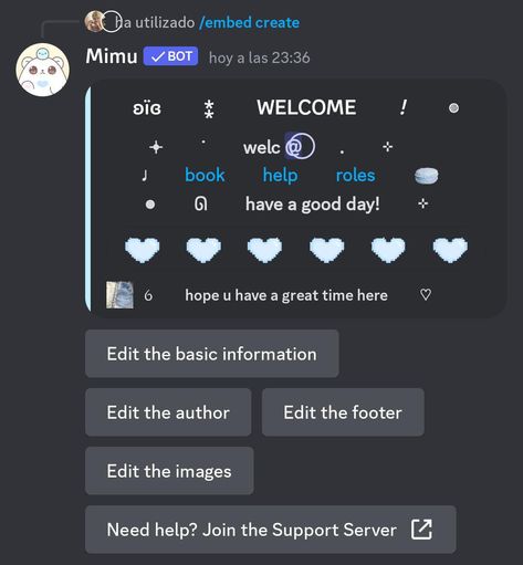 ʚ webhook, embed, welcome, discord, mimu, blue aes ଓ Welcome Discord, Ideas De Casa, Discord Server Role Ideas, Discord Server Ideas, Discord Server Roles Ideas, Server Ideas, Discord Channels, Welcome Banner, Banner Gif