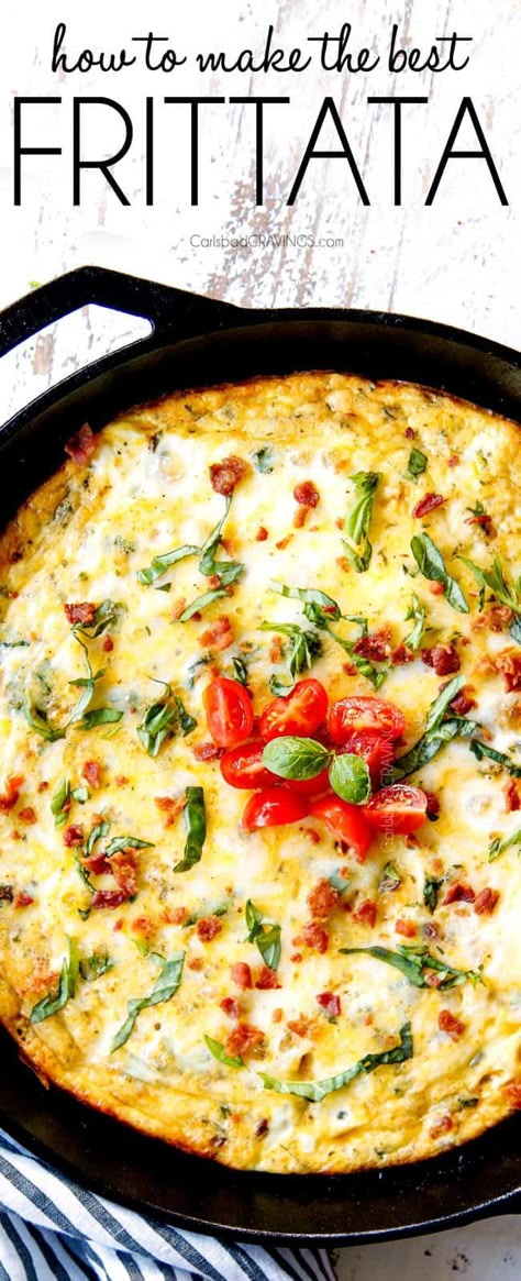 Fritata Recipe Broccoli, Bacon Egg And Cheese Frittata, Cast Iron Egg Frittata, Eggs Broccoli Breakfast, Breakfast Frittata Recipes Baked, Veggie And Cheese Frittata, Baked Egg Frittata Recipes, Bacon And Cheese Frittata, How To Make Frittata