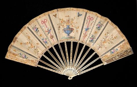 Fan | French | The Met Regency Fan, Decorative Fans, American Duchess, Antique Fans, Vintage Fan, Fan Decoration, Vintage Fans, Hand Fans, Mini Fan