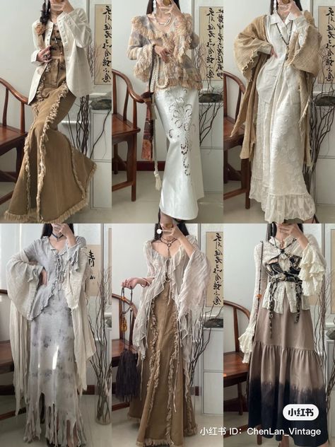 Fanasty Outfits Male, Outfit Ideas For Big Arms, Eretheal Aesthetic Outfits, Manhwa Fashion Style, Weeding Clothes Women, Lace Shrug Outfit, Fairy Core Fall Outfits, Layered Flowy Outfits, Alternative Graduation Outfit