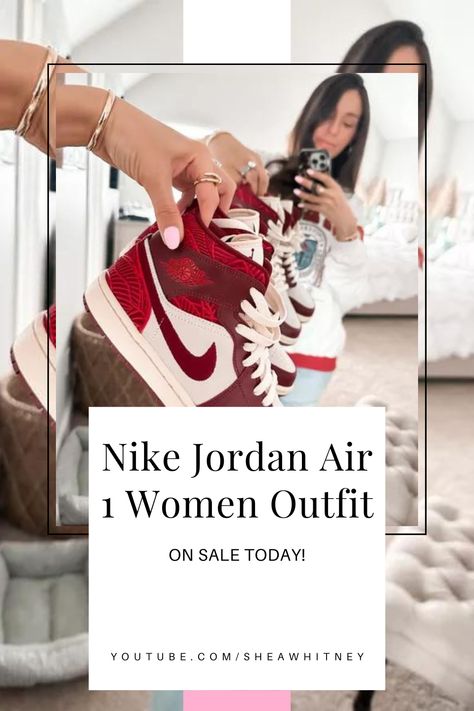 Get ready to rock your favorite Nike Jordans with these stylish and trendy women's outfits! Find the perfect pairing for your sneakers, and let your style make a statement. Don't wait too long - these amazing deals won't last forever! Shop now and strut your stuff in confidence. Nike Jordan Air 1 Women, Nike Air Jordan’s Outfit Women, Jordans Women Outfit, Nike Jordan Air 1, Air Jordan 1 Outfit Women, Stylish Shoes For Women, Nike Jordans, Pastel Outfit, Women's Outfits