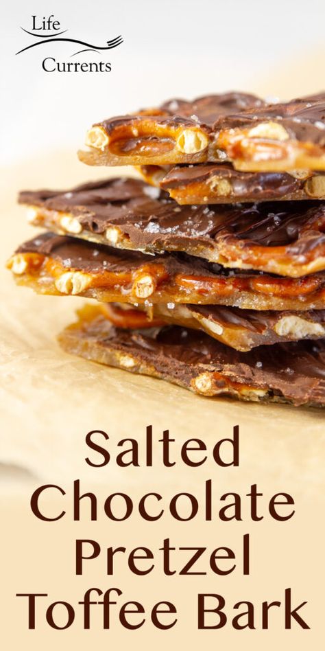 Choc Bark, Dessert Bark Recipe, Pretzel Rod Toffee Bark, Christmas Pretzel Toffee, Pretzel Bark Recipes Christmas, Toffee Pretzel Bark, Homemade Bark Recipes, Chocolate Toffee Bark Recipes, Pretzel Chocolate Bark