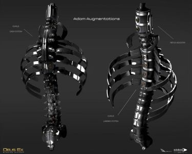 I wonder if it would actually be possible to create this. Although the spine may be hard to execute. Robotic Prosthetics, Deus Ex Mankind Divided, Sci Fi Tech, Futuristic Armour, Arte Robot, 3d Modelle, Futuristic Art, Robot Design, Robots Concept