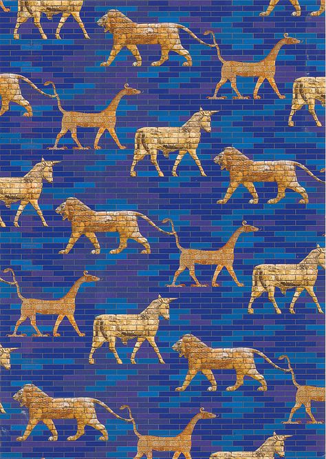 Ancient Babylonia, Babylon Art, Ishtar Gate, Anunnaki Aliens, Ancient Persian Architecture, Gate Of Babylon, Ancient Babylon, Berlin Museum, Persian Architecture