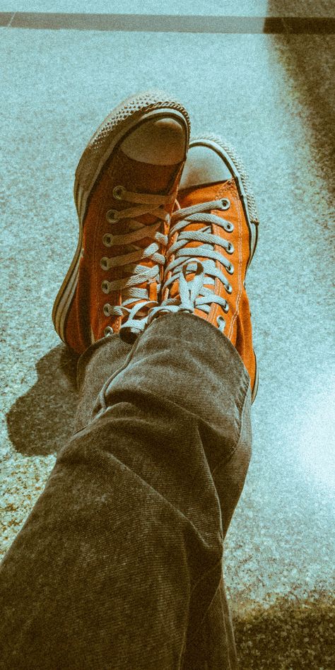 Orange Aesthetic Music, Orange Converse Aesthetic, Orange Indie Aesthetic, Orange Converse Platform, Converse Orange, Robert Downey Jr Iron Man, Abstract Wallpaper Backgrounds, Orange Shoes, Cute Modest Outfits