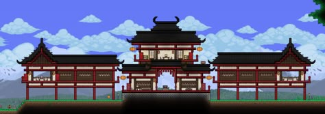 Byodoin Temple, Terraria Game, Terrarium Base, Terraria House Ideas, Terraria House Design, Terraria House, Terraria Builds, Terrarium Ideas, House Foundation