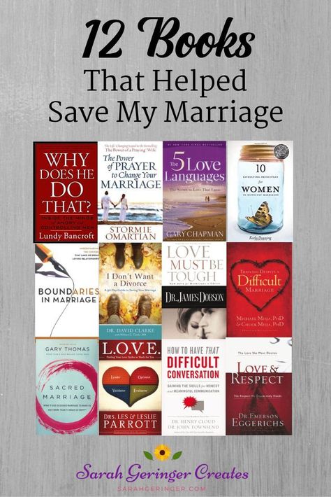 These 12 books helped save my difficult marriage. Read my recommendations in my 4-part series, How to Be a Loving Wife in a Difficult Marriage. #marriagehelp #bookreviews #marriagetroubles #marriagecrisis Difficult Marriage, Love Your Husband, Marriage Books, Loving Wife, 12 Books, Love You Husband, Divorce Papers, Relationship Books, Marriage Help