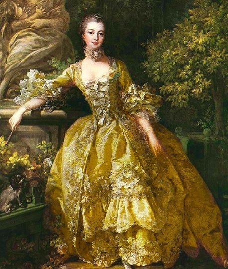 Beauty and the Beast Yellow Dress Belle 18th Century Jean Antoine Watteau, Madame Pompadour, Francois Boucher, Rococo Art, 18th Century Dress, Rococo Fashion, Century Dress, 18th Century Fashion, Elizabeth I