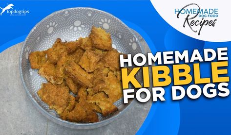 If you prefer a dry dog food, this homemade kibble for dogs is a great option. It's easy to make and healthy for most adult dogs. Dog Kibble Recipe, Dog Kibble, Cook Dog Food, Diy Dog Food, Cooking Green Beans, Cooking Sweet Potatoes, Healthy Dog Food Recipes, Dog Recipes, Homemade Dog Food