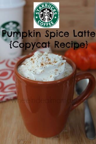 Copycat Pumpkin Spice Latte, Pumpkin Spice Latte At Home, Starbucks Pumpkin Spice Latte, Latte At Home, Starbucks Pumpkin Spice, Pumpkin Spiced Latte Recipe, Pumpkin Spice Recipe, Homemade Pumpkin Spice, Starbucks Pumpkin