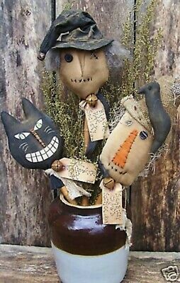 Primitive Scarecrows, Primitive Halloween Decor, Primitive Patterns, Primitive Fall, Primitive Halloween, Fall Halloween Crafts, Halloween Doll, Primitive Dolls, Primitive Crafts