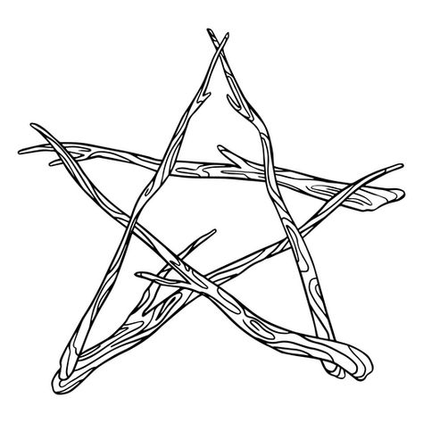 Pentagram branch star PNG Design Pentagram Drawing, Twig Stars, Star Png, Vector Graphics Design, Create T Shirt, Design Ad, Png Design, Graphics Design, Shirt Ideas