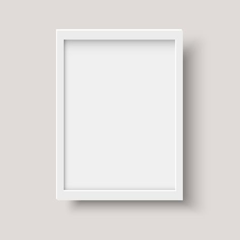 Realistic vertical blank picture frame Premium Vector | Free Vector #Freepik #vector #freebackground #freebanner #freeframe #freeposter White Border Frame Png, White Polaroid Frame Template, Blank Picture, Square Frame Mockup, White Frame Mockup, Frame Mockup Free, Banner Frame, Friendship Photography, Frame Download