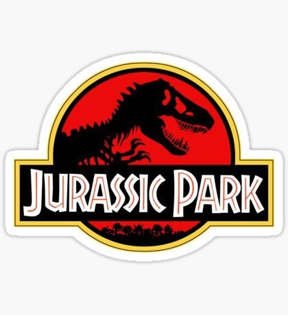 Jurassic Park Party, Jurassic Park Birthday, Jurassic Park Logo, Jurrasic Park, Park Birthday, Tumblr Stickers, Dinosaur Birthday, Cool Stickers, Aesthetic Stickers