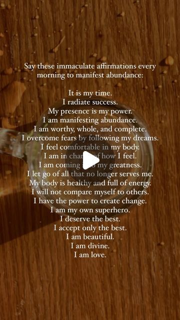 Karan Sethi | Mindset Motivation Manifestation on Instagram: "Say these affirmations every morning to manifest abundance…

Drop an “888” for a free blog on Daily Affirmations - Reprogramming the Subconscious Mind!

Thank you for being amazing just as you are 🤍
.
.
.
.
.
.
.
.
.
.
.
.
.
.
.
.
#growthmindset #motivationalquotes #manifestation #takeaction #nevergiveup #yougotthis" Morning Manifestation, Motivation Manifestation, The Subconscious Mind, Manifesting Abundance, Mindset Motivation, Manifest Abundance, Create Change, I Am Worthy, Morning Affirmations