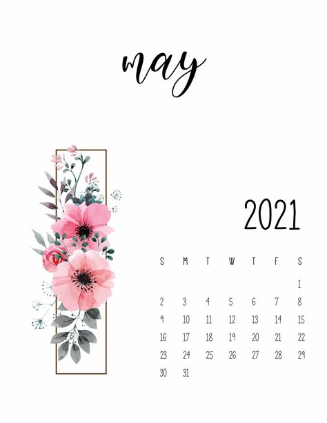 World Of Printables, Floral Calendar, Make A Calendar, Calendar May, Photo Album Layout, Print Planner, Free Calendar, Printable Calendar Template, Printables Free