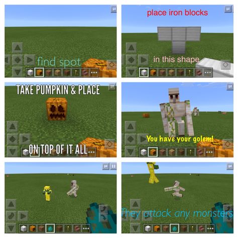 Minecraft Iron Golem Build, Minecraft Golem Build, Iron Golem Minecraft, Girly Minecraft, Building Blueprints, How To Make Iron, Minecraft Iron, Minecraft Diamond, Minecraft Building Blueprints