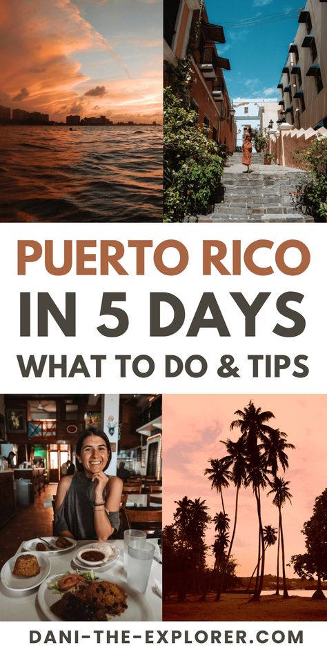 Discover how to spend 5 perfect days in Puerto Rico with this detailed itinerary! Explore San Juan, El Yunque, beaches, and more. — puerto rico itinerary 5 days | 5 days in puerto rico | puerto rico vacation | puerto rico things to do | puerto rico what to do | puerto rico road trip 5 Days In Puerto Rico, Puerto Rico Road Trip, Vacation Puerto Rico, Puerto Rico Itinerary, Trip To Puerto Rico, Puerto Rico Beaches, Puerto Rico Trip, Puerto Rico Vacation, Spring Camping