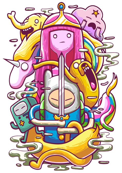 A Cartoon, Cartoon Character, Adventure Time, Art