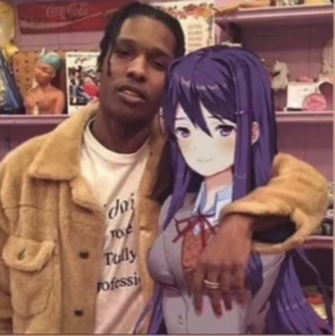 Doki Doki Literature Club, Asap Rocky, Doki Doki, Literature Club, Rocky, Literature, Purple, Anime, A$ap Rocky