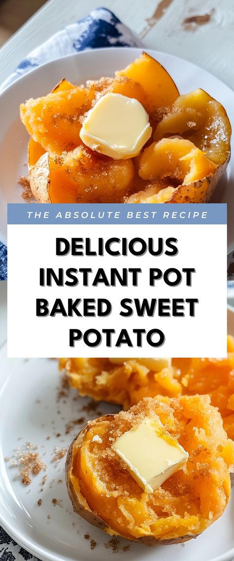 Image for Delicious Instant Pot Baked Sweet Potato Sweet Potato Instapot, Baked Sweet Potato Recipes, Instant Pot Sweet Potatoes, Healthy Instapot Recipes, Easy Sweet Potato Recipes, Sweet Potato Recipes Baked, Baked Sweet Potato, Quick Weeknight Meals, Favorite Side Dish