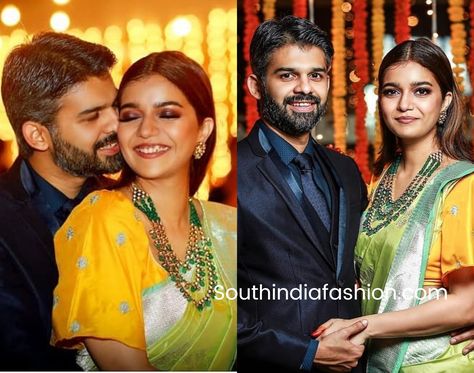 Swathi Reddy and Vikas Wedding Reception! South Indian Reception Outfit, Reception Sarees South Indian, Wedding Reception Colors, Fabulous Photoshoot, Bride Stills, Swathi Reddy, Indian Reception Outfit, Celebrities Wedding, Reception Sarees