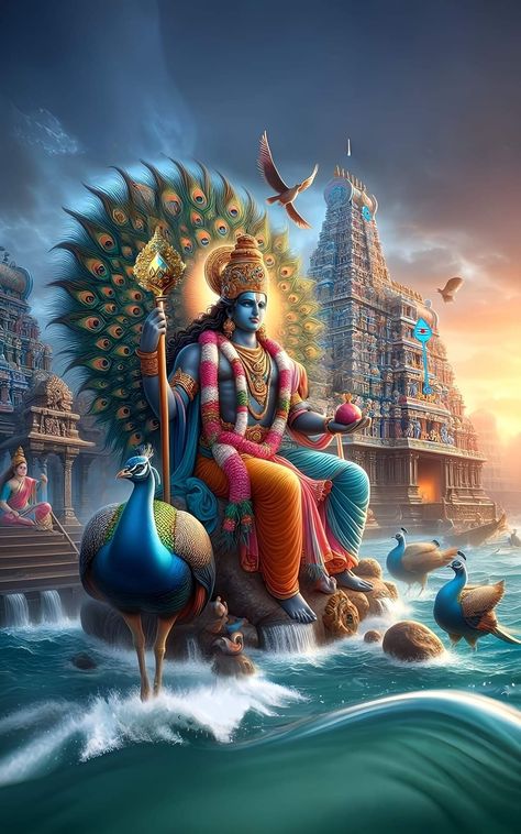 Narayan Pic Hd, God Kartikeya, Baby Murugan Paintings, Crochet Wallpaper, Shri Hari, Aadi Shakti, Lord Murugan Wallpapers, Happy Navratri Images, Shiva Parvati Images