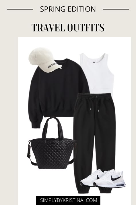 Airport Outfit Inspo Summer, Airport Summer Outfit Travel, International Airport Outfit, Outfit Ideas To Travel, Long Travel Outfit, Casual Airport Outfit Summer Travel Wear, Airport Outfit Comfy Long Flight, Airport Look Summer, Airport Aesthetic Outfit