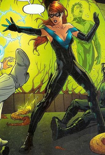 Cheyenne Freemont (New Earth) | DC Database | FANDOM powered by Wikia Female Nightwing, Female Robin, Nightwing And Starfire, Comic Book Superheroes, Writing Characters, Batman Family, Story Arc, New Earth, Dc Characters