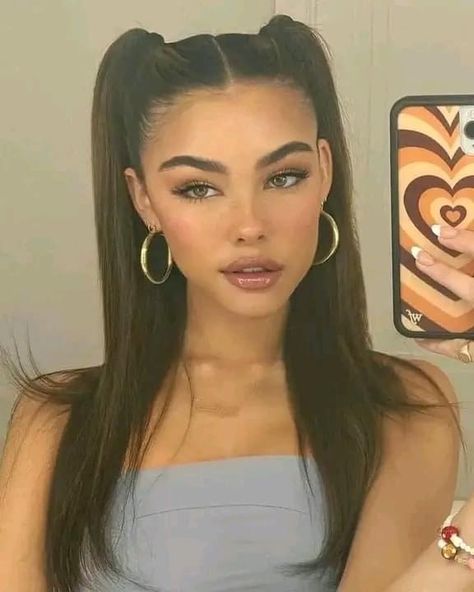 Madison Beer Style, Girl Hair Dos, Hair Tattoos, Pic Pose, Madison Beer, Hair Dos, Hairstyle Ideas, Role Models, Cute Hairstyles