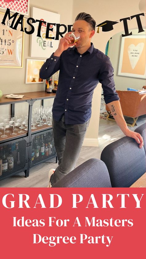 Masters Grad Party Ideas - Throw The Best Grad Party For Advanced Degrees - vhudgins Masters Grad Party, Masters Degree Graduation Party, Masters Graduation Party Ideas, Grad Party Ideas Decorations, Degree Party, Grad Party Ideas, Fun Signage, Mba Graduation, Masters Degree Graduation