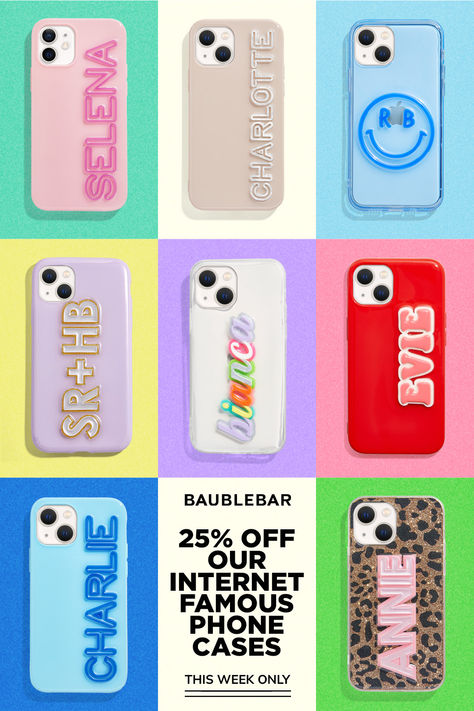 Bauble Bar, Internet Famous, Ups Shipping, Cheap Phone Cases, Pretty Phone Cases, Phone Stuff, Family Event, Personalized Phone Cases, Custom Phone