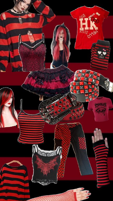 RED SCENECORE ♥️🕷️🖤🎀 #scene #red #scenecore #core #scenequeen #scenefashion #fashion #sceneemo #redemo #emo Red Emo Outfits 2000s, Red Scene Outfits, Red Scenecore, Red Emo Outfits, Scene Outfits Aesthetic, Emo Outfits 2000s, Outfits 2000s, Scene Queens, Scene Outfits