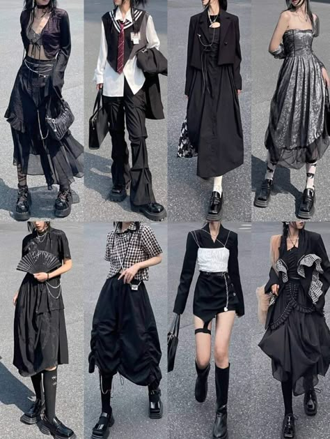 Dark Clothing Aesthetic, Japan Clothes, Outfit Swag, Aesthetic Outfit Ideas, Japanese Outfits, Character Outfits, Japanese Fashion, Grunge Outfits, Aesthetic Outfits