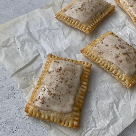 Pop Tarts Aesthetic, Tarts Aesthetic, Chai Glaze, Cherry Poptart, Heart Shaped Food, Spiced Chai, Chefs Kiss, Cute Baking, Cherry Flavor