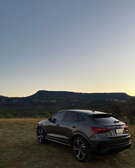 Follow for More! #audrisadventures #audi #audiq3 #quattro #mountains #sunset #audilove #sline Mountains Sunset, Car Aesthetic, Audi Q3, Manifestation Board, Audi Q5, Vroom Vroom, Dream Car, Winter 2024, Car Collection