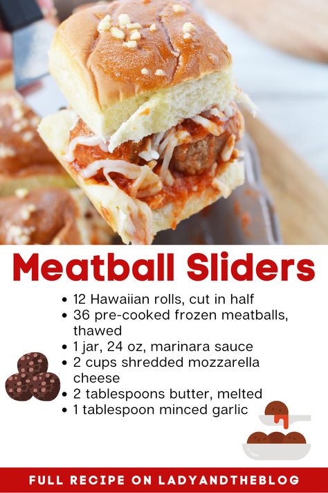 Mozzarella Meatball Sliders Recipe In Under 30 Minutes Spaghetti And Meatball Sliders, Frozen Meatball Sliders, Meatball Sliders Crockpot, Meat Ball Sliders Mini Meatballs, Meatball Sliders Frozen Meatballs, Meatball Sub Sliders, Meatball Sandwich Recipes Crockpot, Mini Meatballs Appetizers, Hawaiian Roll Meatball