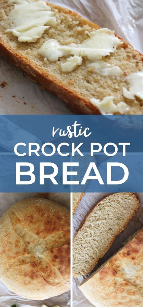 Easy Crock Pot Bread Recipes, Pampered Chef Bread Crock Recipes, Bread In Crock Pot Easy Recipes, Bread In A Crockpot How To Make, Slow Cooker Beer Bread Recipe, Making Bread In Crockpot, Baking Bread In Crockpot, Crock Pot Beer Bread, Beer Bread In Crockpot