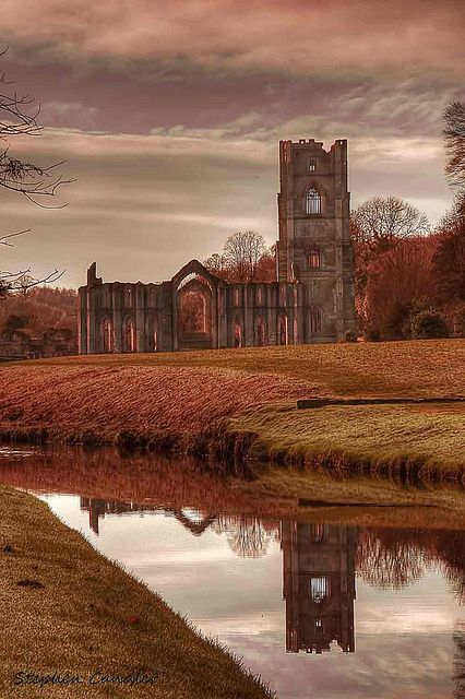 Abbey Reflections by Light+Shade [spcandler.zenfolio.com], via Flickr Abondend Places, Medieval Ruins, Bradford England, Fountains Abbey, Into The West, Yorkshire Uk, England And Scotland, Yorkshire England, Ancient Ruins