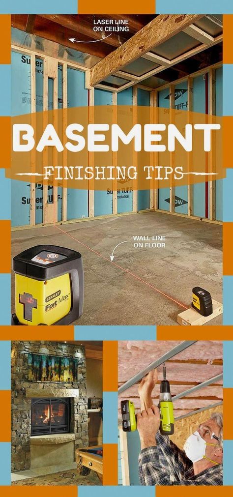 Check out expert advice for a warm, dry and inviting space in your basement by learning how to finish it. #basementmakeover Basement Window Replacement, Basement Decoration, Kitchen Basement, Small Basement Remodel, Wet Basement, Dream Basement, Basement Layout, Basement Finishing, Basement Plans